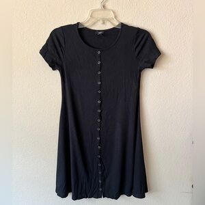Forever 21 girls Black Henley dress